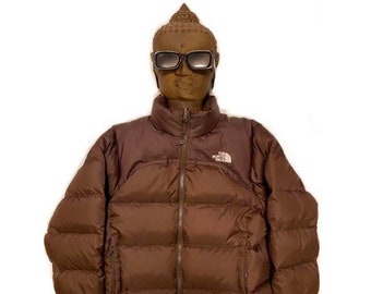 north face 700 nuptse brown