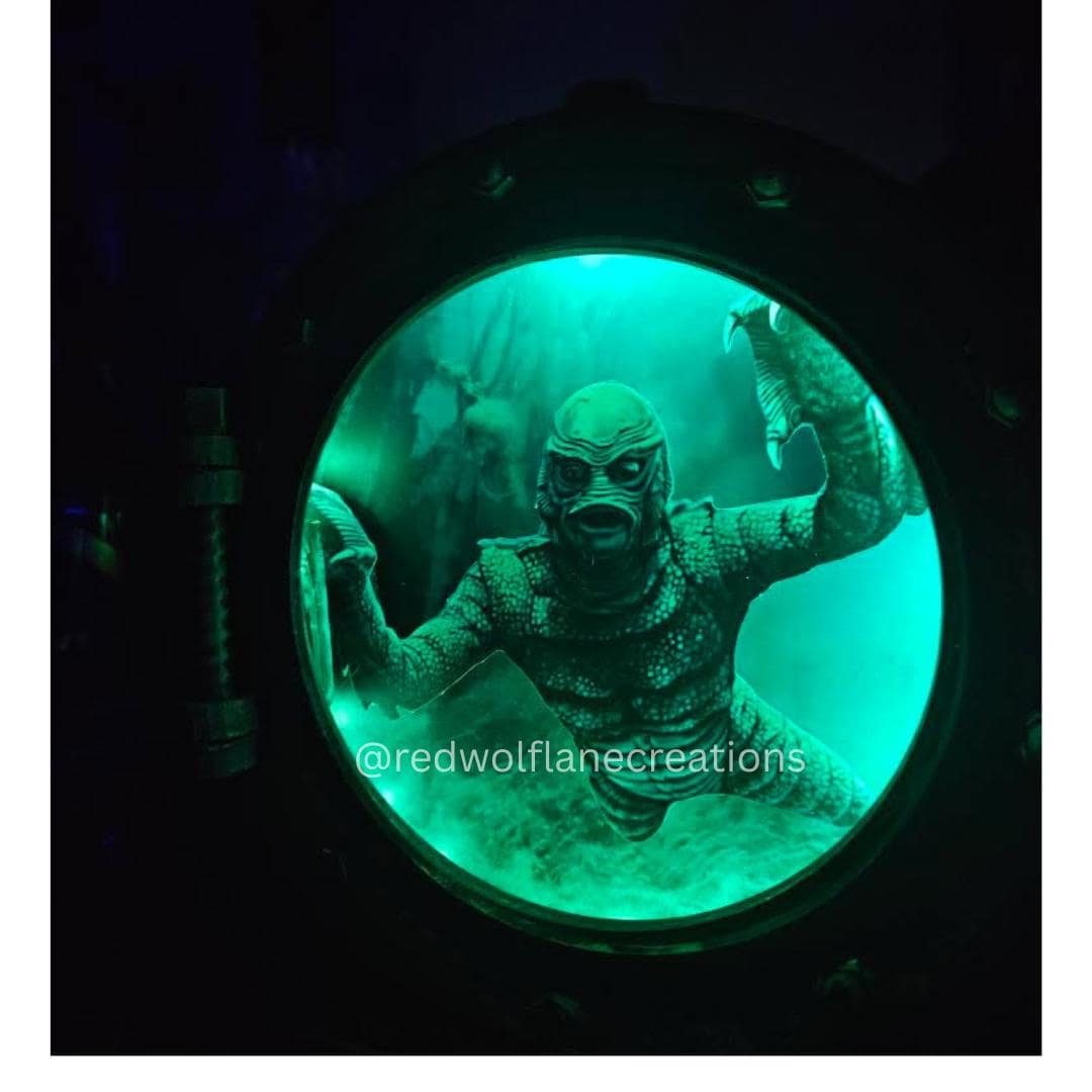 Illustration of Sea Creature Porthole Pendant Light Design