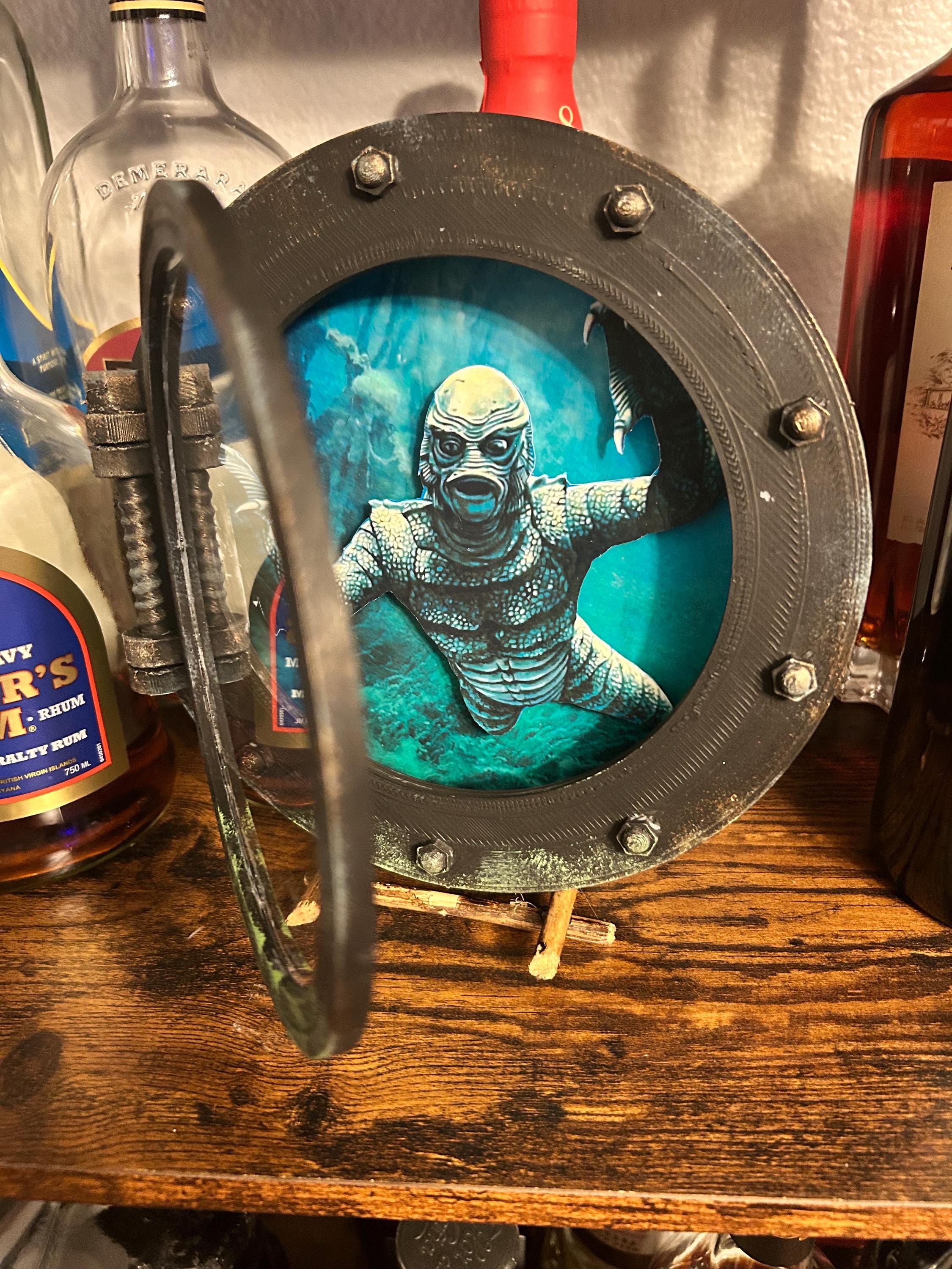 Picture of Creature From the Black Lagoon Porthole | LED Wall Decor | Horror Tiki ...