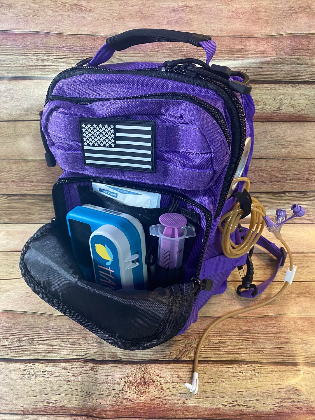 Tactical Sling One Strap Bag, Tube/feeding Pump Backpack Etsy