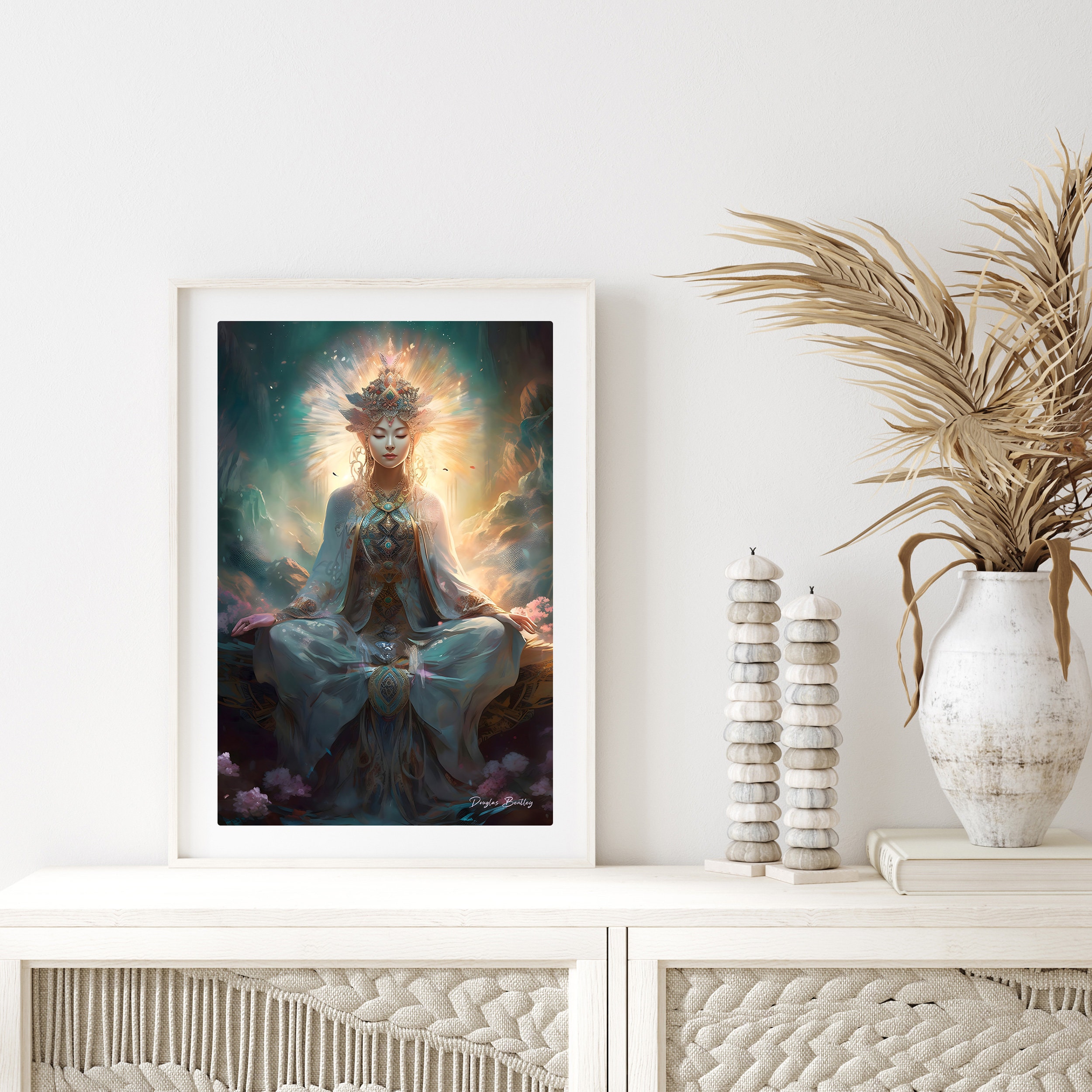 Quan Yin Wall Art Prints Quanyin Goddess Deity Spiritual Etsy
