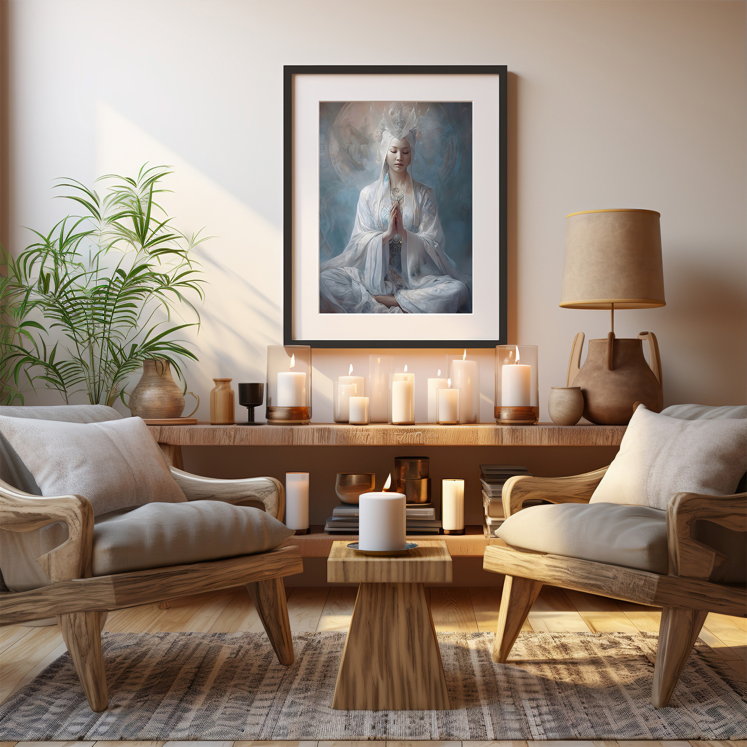 Quan Yin Wall Art Prints Quanyin Goddess Deity Spiritual Etsy