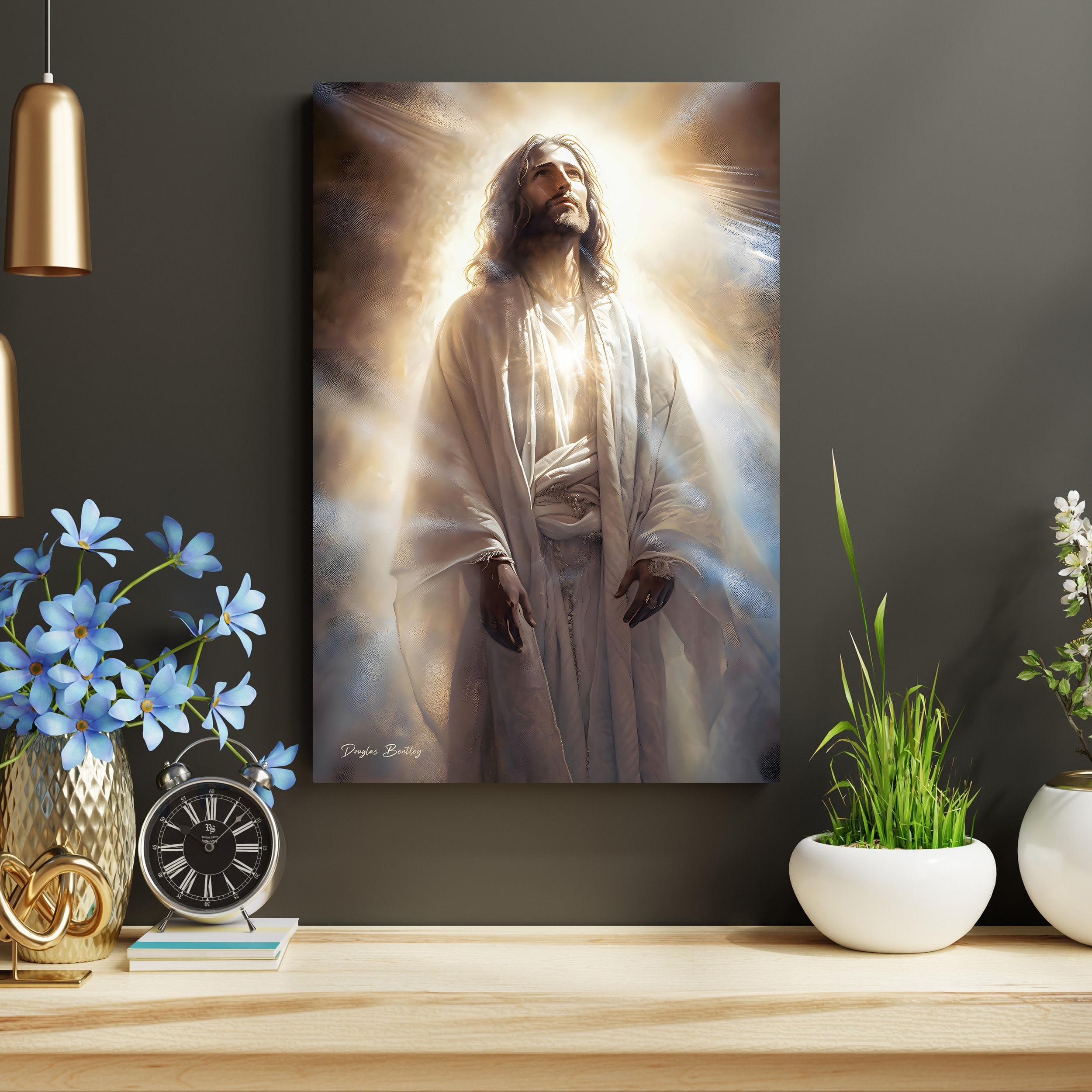 Jesus art print religious wall art inspirational poster sold by Dedie