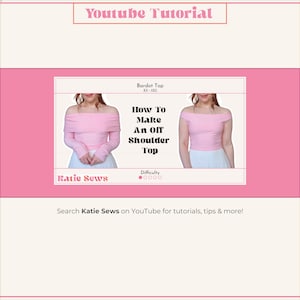 Off Shoulder Top Sewing Pattern: Bardot Style (digital PDF XS-5XL) - Etsy