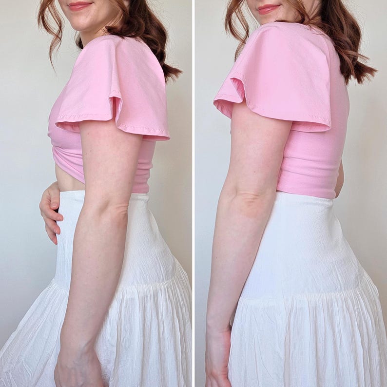 Flutter Sleeve Sewing Pattern: Mix & Match Sleeves (Digital PDF XS-5XL) image 2