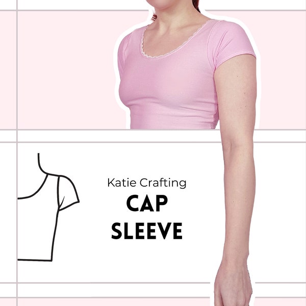 Cap Sleeve Sewing Pattern | Mix & Match | Add on Sleeves | Digital PDF Sewing Pattern | XS - 5XL | Instant Download