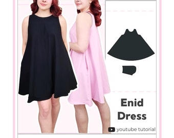 Reversible A-Line Dress With Pockets | Digital PDF Sewing Pattern | XS - 5XL | Instant Download
