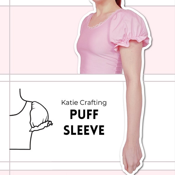 Puff Sleeve Sewing Pattern | Mix & Match | Add on Sleeves | Digital PDF Sewing Pattern | XS - 5XL | Instant Download