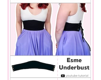 Reversible Underbust Bodice Sewing Pattern | Digital PDF Sewing Pattern | XS - 5XL | Instant Download