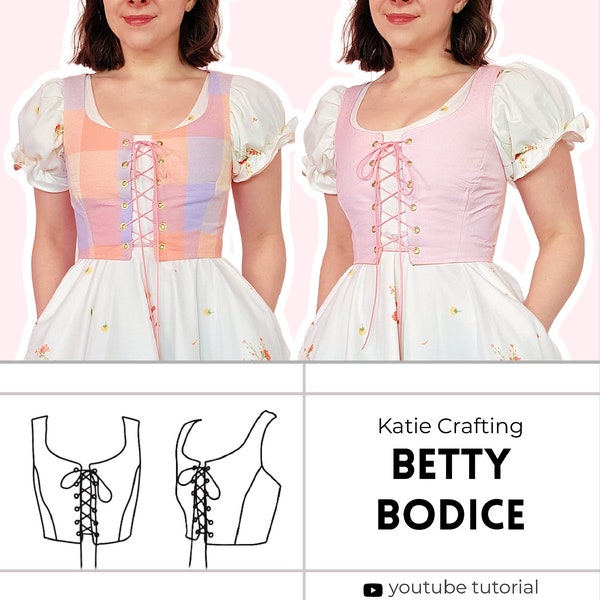 Reversible Bodice Sewing Pattern | Digital PDF Sewing Pattern | XS - 5XL | Instant Download | Beginner Friendly