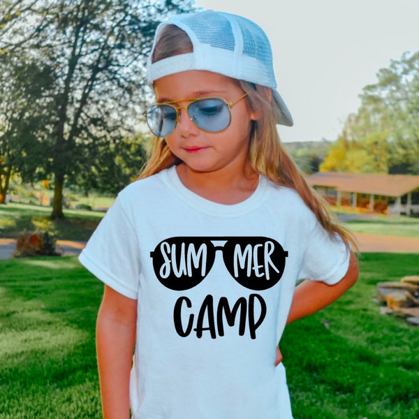 Summer Camp Svg, Diy Summer Camp Shirts, Happy Camper, Summer Camp Sunglasses Shirt, Png for Sublimation, Day Camp Svg, Girl Scout Camp Svg