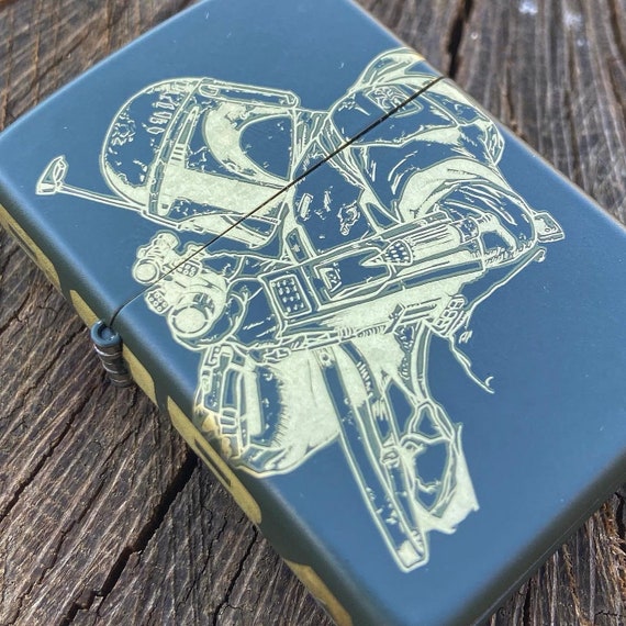 Space Bounty Hunter Zippo - Etsy