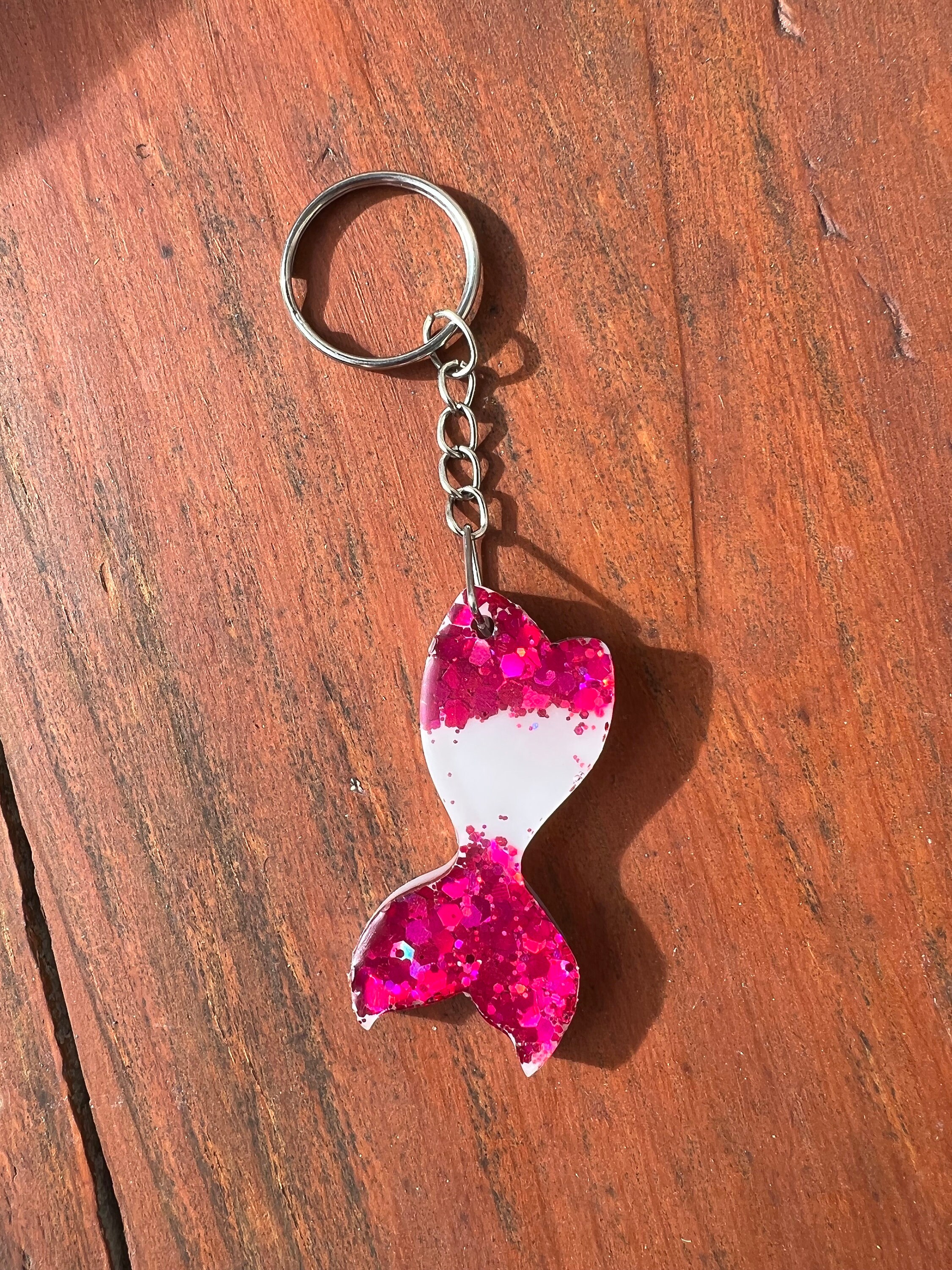 Mermaid sequin hotsell keychain