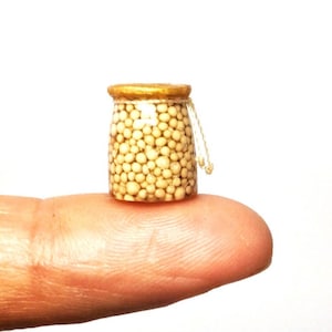Dollhouse miniature 1/12 bottle of chickpea!