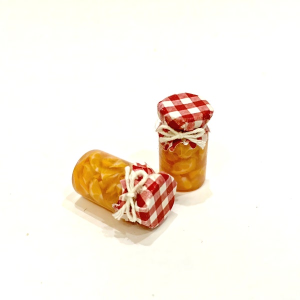 Dollhouse miniature 1/12 orange jam!!