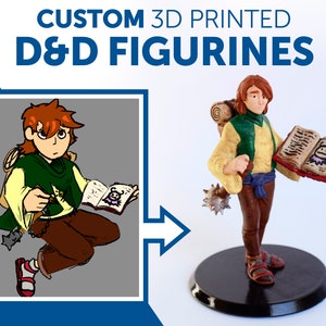 Custom 3D Printed  D&D Figurines