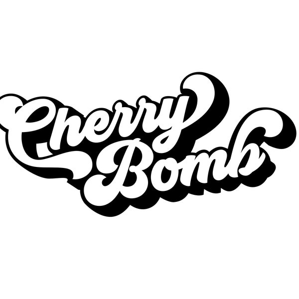 Cherry Bomb With Cherry Svg Etsy UK