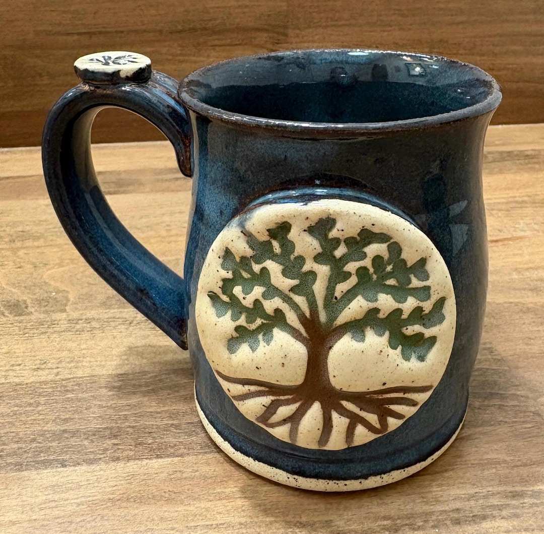 Tree Mug Patterns Mug, Tree, Handmade Pottery - Etsy