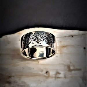 Celtic tree of life ring, Wedding Ring, Woodland Ring, Family Tree Ring, Tree Charms, Nature ring, 925 sterling Silver ring