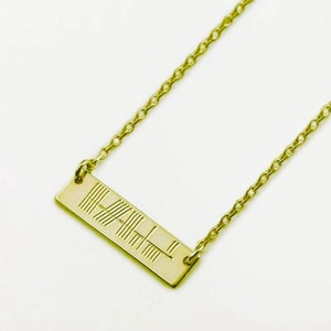 Personalized Ogham Pendant, Irish Jewelry, Celtic Jewelry, 925 Sterling Silver Custom Made Ogham Name Necklace, Celtic Ogham Necklace