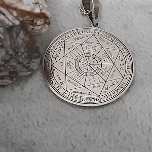7 Erzengel Anhänger – Sieben Erzengel – 925 Sterling Silber – Halskette zur Führung gemacht