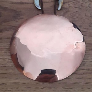 Copper mirror Mongolia Siberia Asia symbolic protection,Negative reflection Melong Mirror, Tibetan Shaman amulet, толи