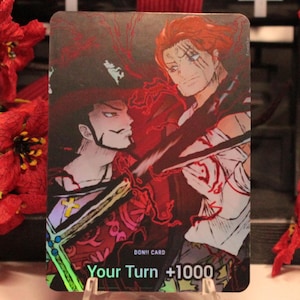 Shanks VS Mihawk Don - Custom One Piece TCG Don - Holographic
