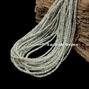 AAA White Raw Diamond Beads: 2-3.5mm Rough Uncut Strand, 14&quot;