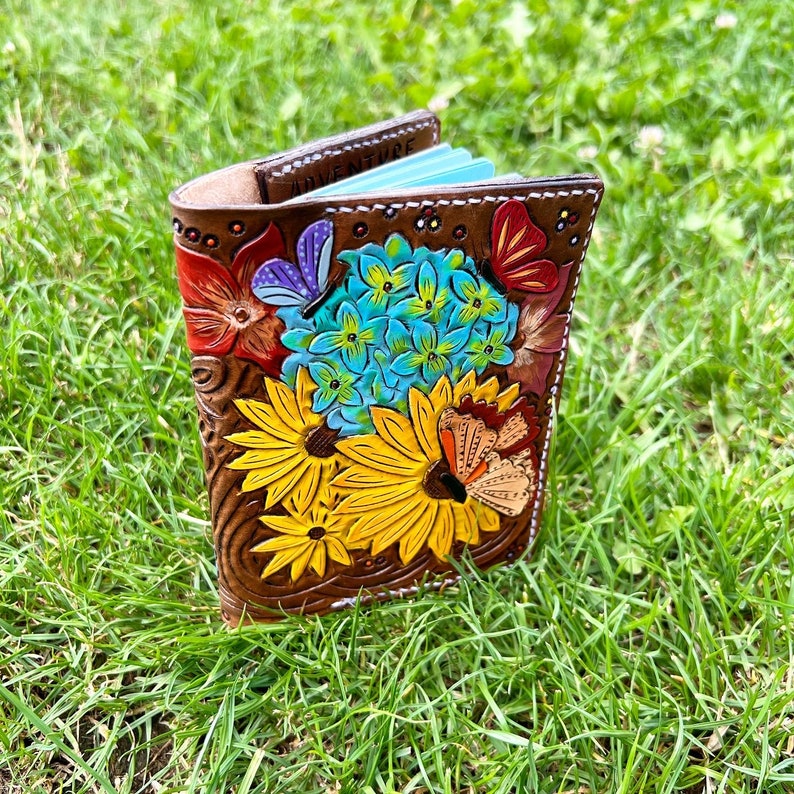 Customizable Tooled Leather Passport Holder, Cover Etsy