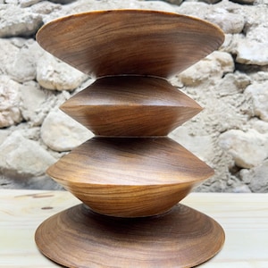 Large ELM VASE, vase, artisan wood turner, unique piece, handmade, France Moodwood
