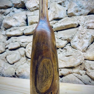 SOLIFLORE in ELM, vase, artisan woodturner, unique piece, handmade, France Moodwood