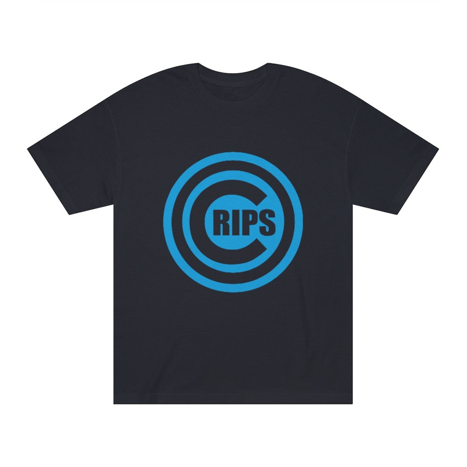 Crips Logo Crip T Shirt Crip Circle Logo Columbia Blue Classic Etsy