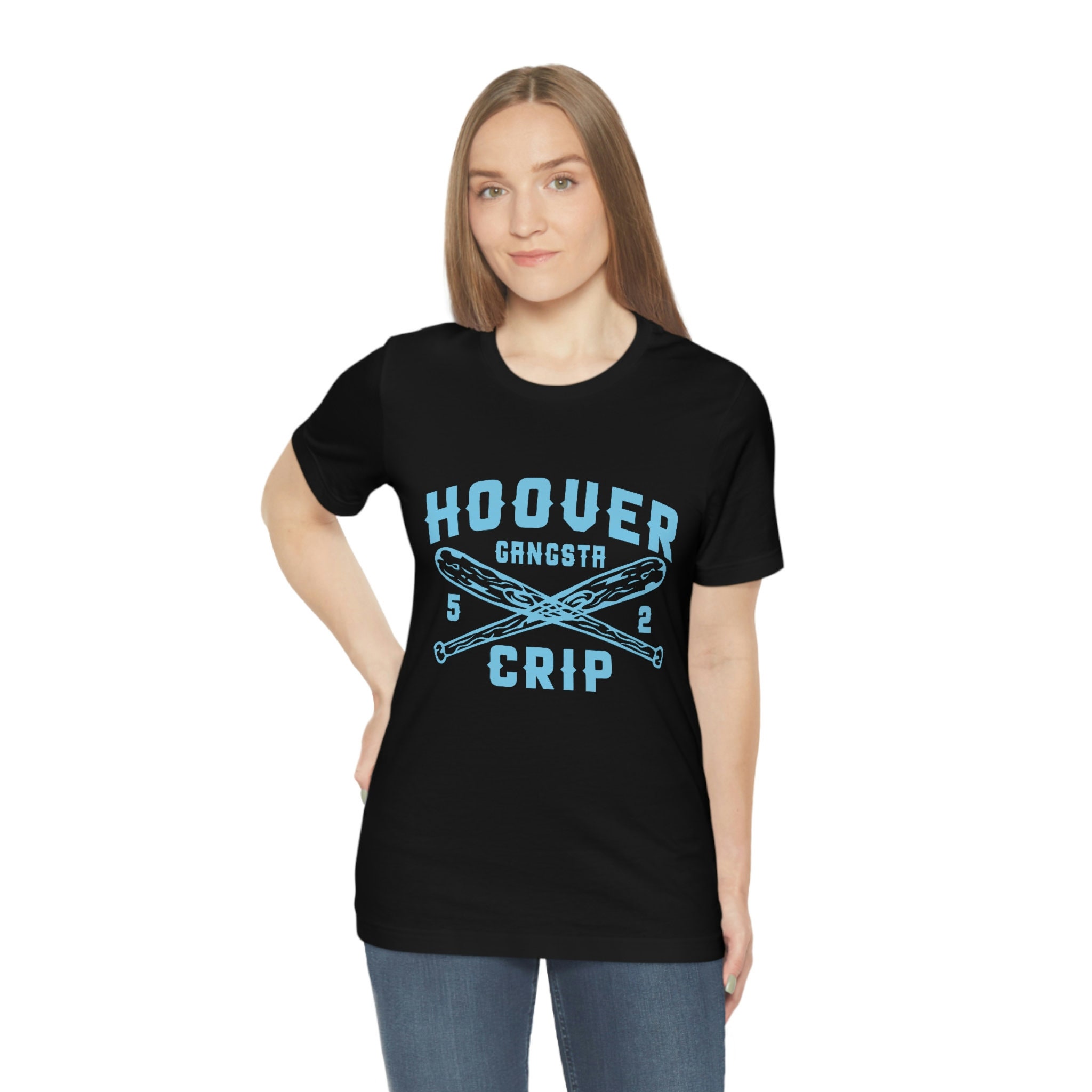 5 Deuce Hoover Gangsta Crip Blue Graphic Short Sleeve Tee - Etsy