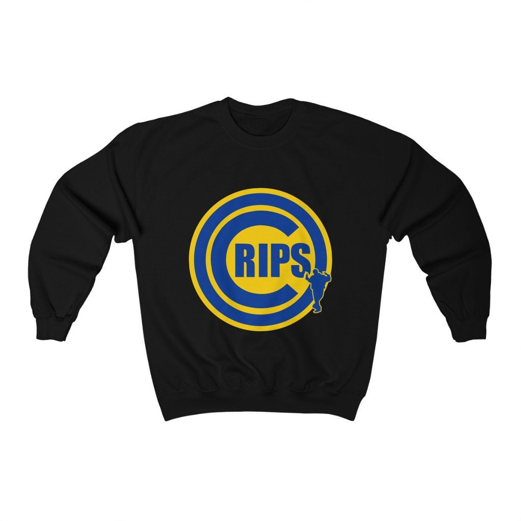 Crips Logo Rams Blue and Yellow Crewneck Sweatshirt Soft Etsy