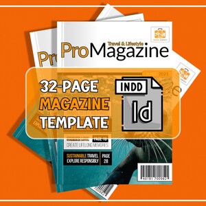 32-PAGE MAGAZINE TEMPLATE | Editable in InDesign | A4 | Portrait Format | Travel Agents | Small Businesses | Influencers | Ready To Print
