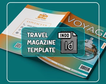 STUNNING TRAVEL MAGAZINE Template | Fully Customizable in InDesign | Travel Agent Marketing | Professionally Designed Newsletter