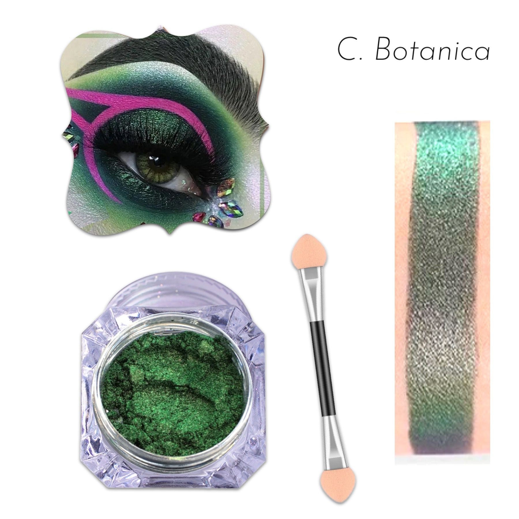 Multichrome Pigment Shiny Chameleon Eyeshadow Face Body Makeup Shining  Aurora Mirror Colour Shifting Multi Duo Chrome Painting Loose Powder 