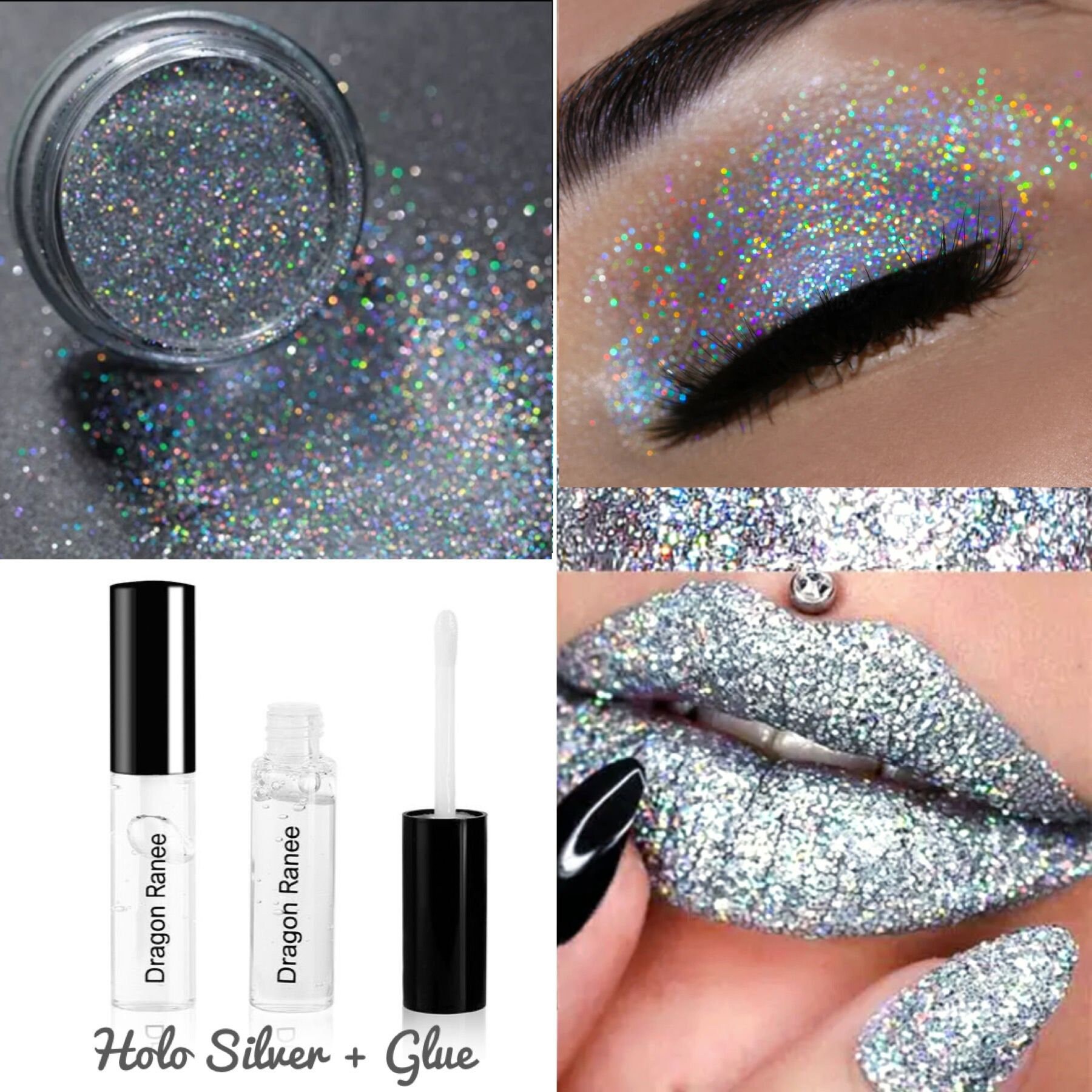 Holographic Glitter Eyeshadow Makeup Fix Face Body - Etsy
