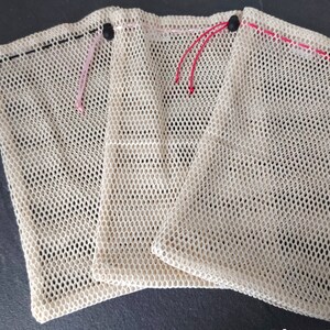 Large size organic cotton washing net for washable wipes image 4