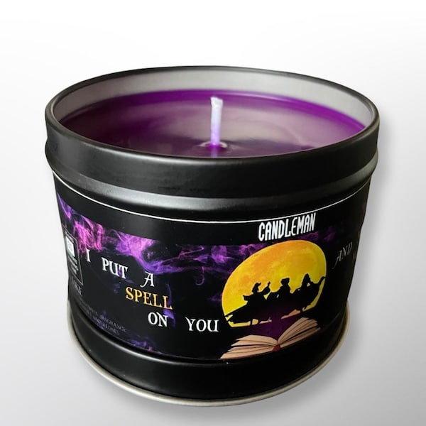 hocus pocus inspired scented candle - I put a spell on you