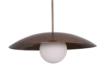 1 Leuchtkugel Mid Century Messing Sputnik Kronleuchter Leuchte