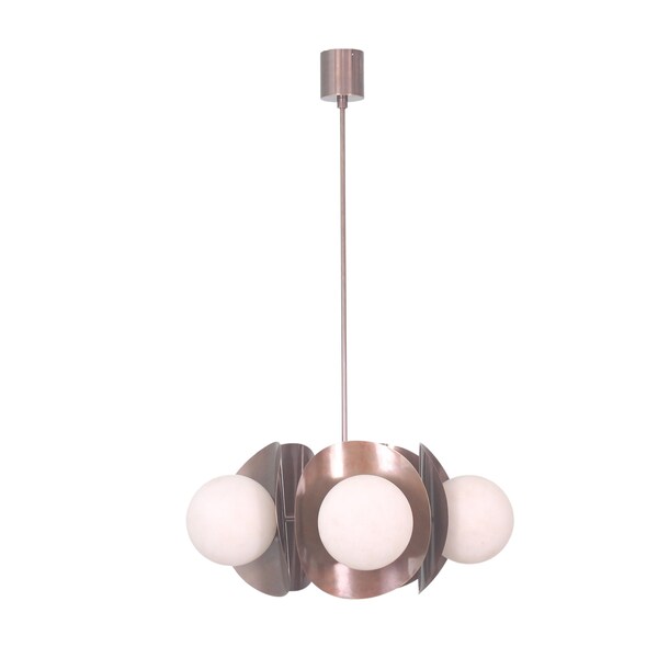 5 Light Globe Art Deco Brass Sputnik chandelier light Fixture