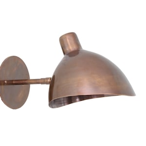 1 Light Shade  Handmade Vintage Wall Mid Century Modern Raw Brass Sputnik chandelier light Fixture