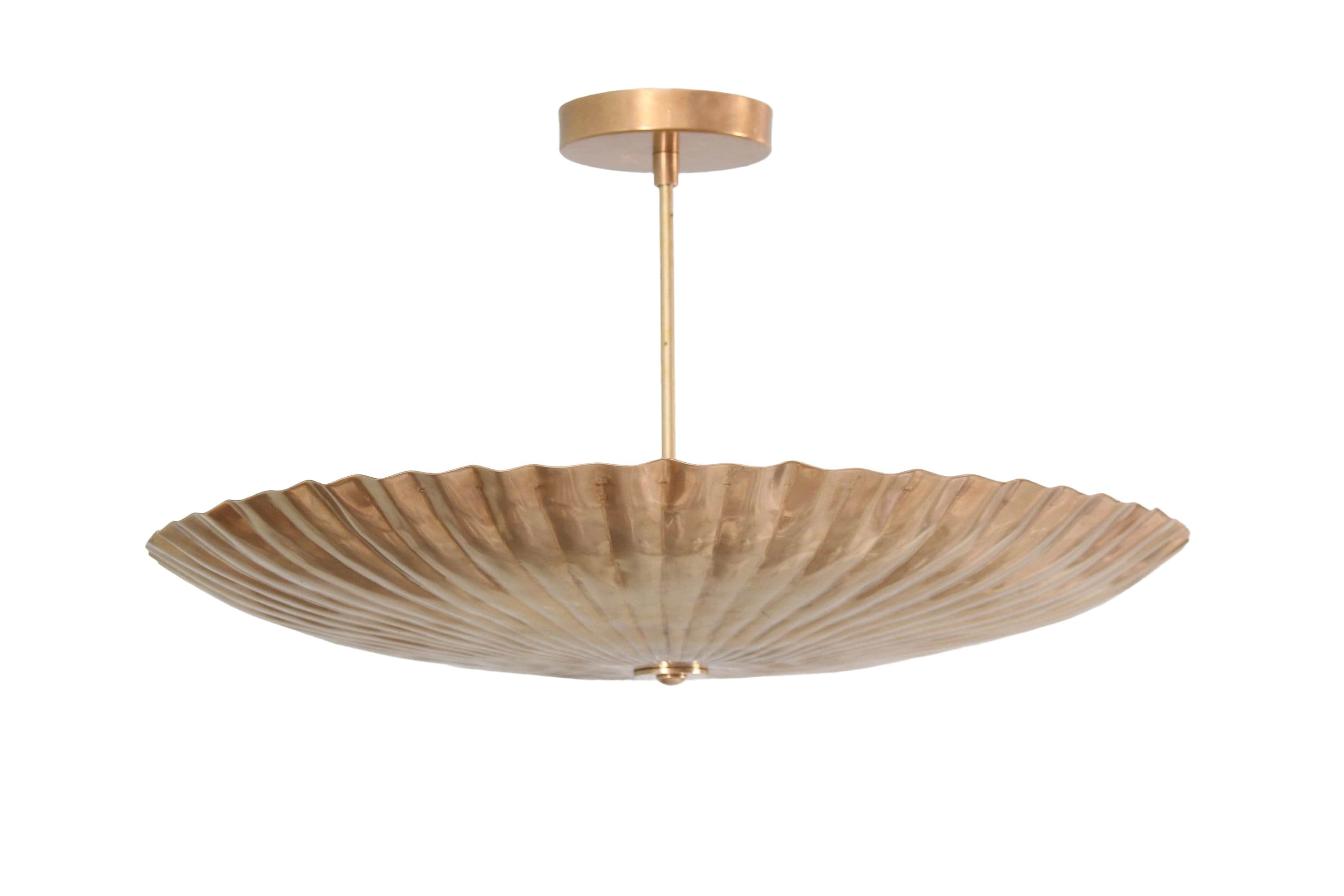 6 Light Spikes Elegant Ceiling Light Pendant Mid Century Modern Raw Brass Sputnik chandelier light Fixture.