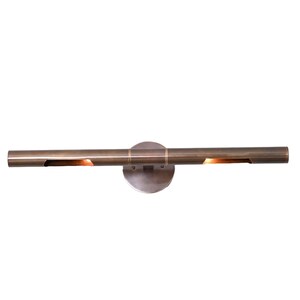2 Light Mirror Handmade Vintage Wall Mid Century Modern Raw Brass Sputnik chandelier light Fixture