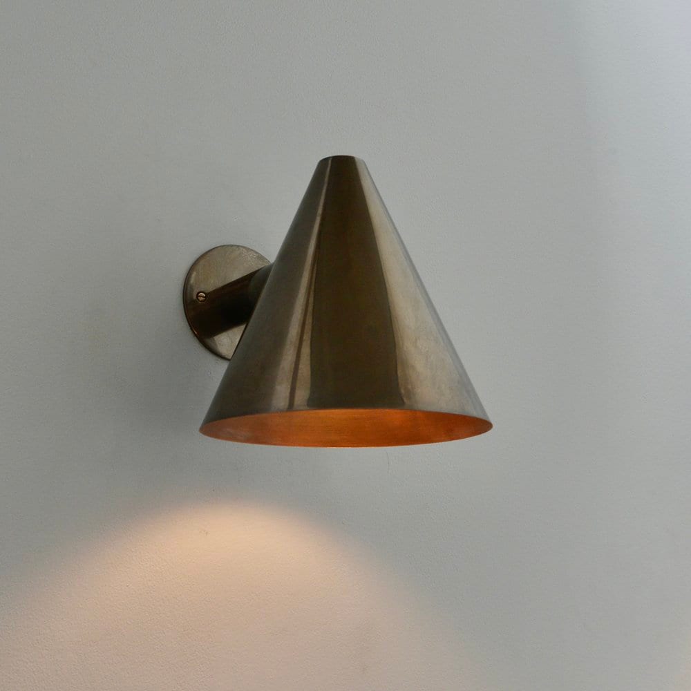 1 Light Cone Handmade Vintage Wall Mid Century Modern Raw - Etsy