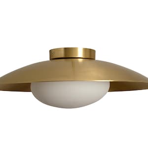 1 Light Globe Mid Century Brass Sputnik chandelier light Fixture