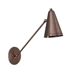 A pair of 2x 1 light Short Wall Mid Century Modern Raw Brass Sputnik chandelier light Fixture