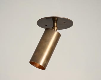 1 Light Spot Mid Century Brass Sputnik chandelier light Fixture