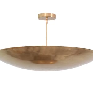 6 Light Elegant Ceiling Flushmount light Pendant Mid Century Modern Raw Brass Sputnik chandelier light Fixture.